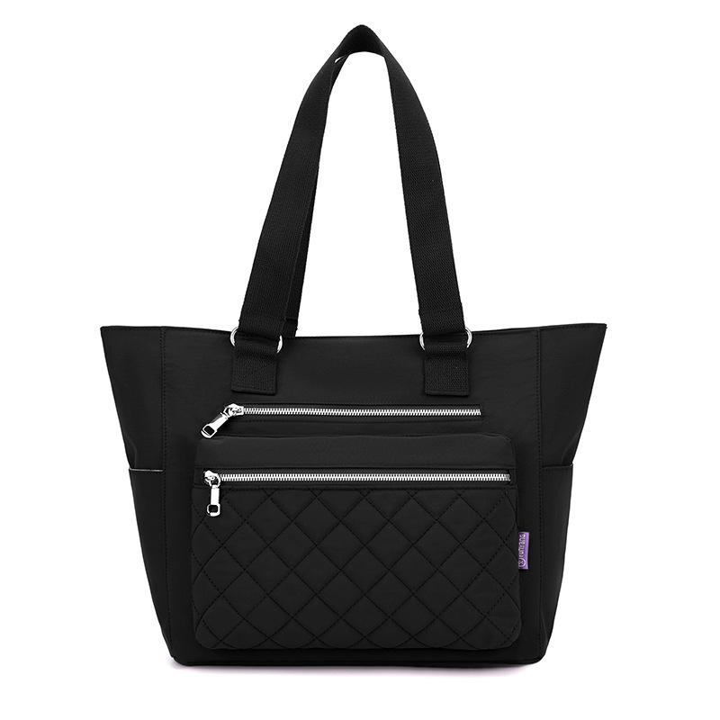 Large capacity bag women's spring new shoulder handbag retro commuter tote bag multi-compartment messenger bag