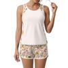 Womens Two Piece Tankini Bathing Suits Floral Tank Top and Swim Shorts Athletic Modest Tummy Control Swimsuit Set