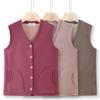 YUZHAOLIN Women's Thickened Warm V-Neck Vest