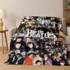 Coperta Flanella 3D B-Beatles Rock Band Star Morbida Calda Plaid per Letto Camera da Letto Soggiorno Viaggio Campeggio Picnic Regalo