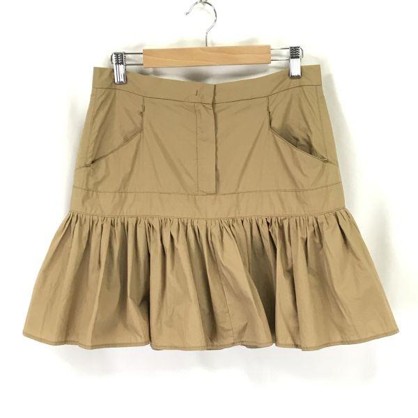 

SEE BY CHLOE Frill Hem Mini Skirt USA2/I38 Beige Cotton Japan Agent(USED)