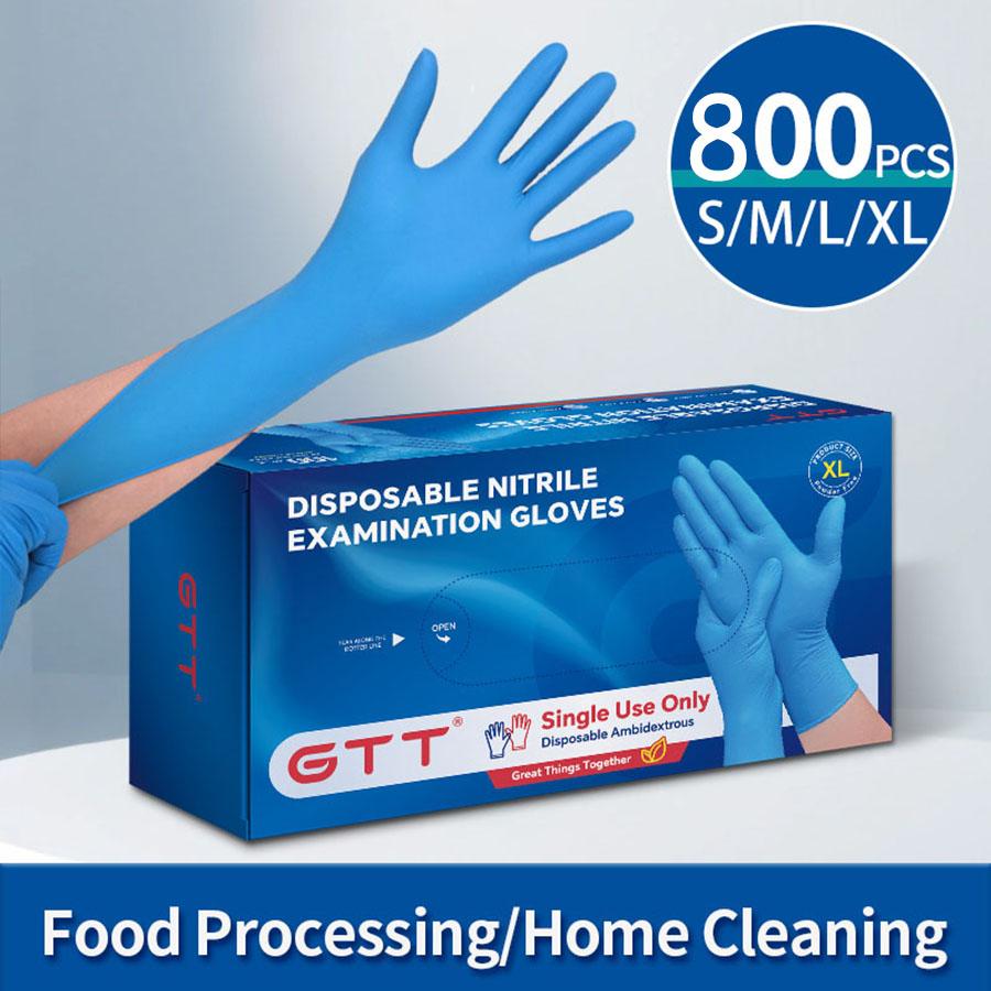 Disposable Nitrile Gloves Wholesale Food Contact Thick Durable Suitable Strong Elasticity Gloves for Kitchen Garden Tattoo Beaut
