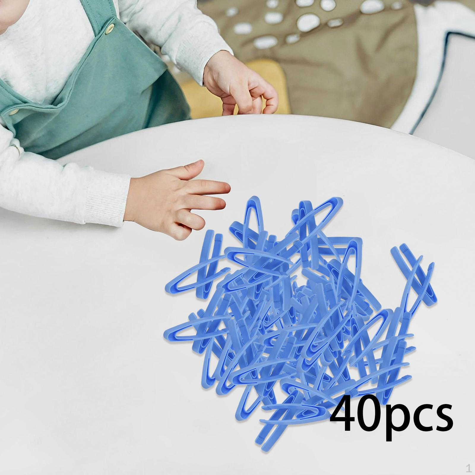 

40 шт. обучающие пинцеты, развивающие игрушки для детей, сенсорика для развития мелкой моторики синий