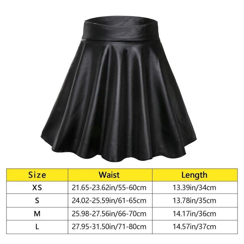 

High Waisted Slimming A- Line Fluffy Skirt High Waist Slim Looking A- line Pettiskirt Black L(L)