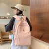Fashionable Large Capacity Korean Style Backpack Waterproof Nylon School Bag For Men And Women