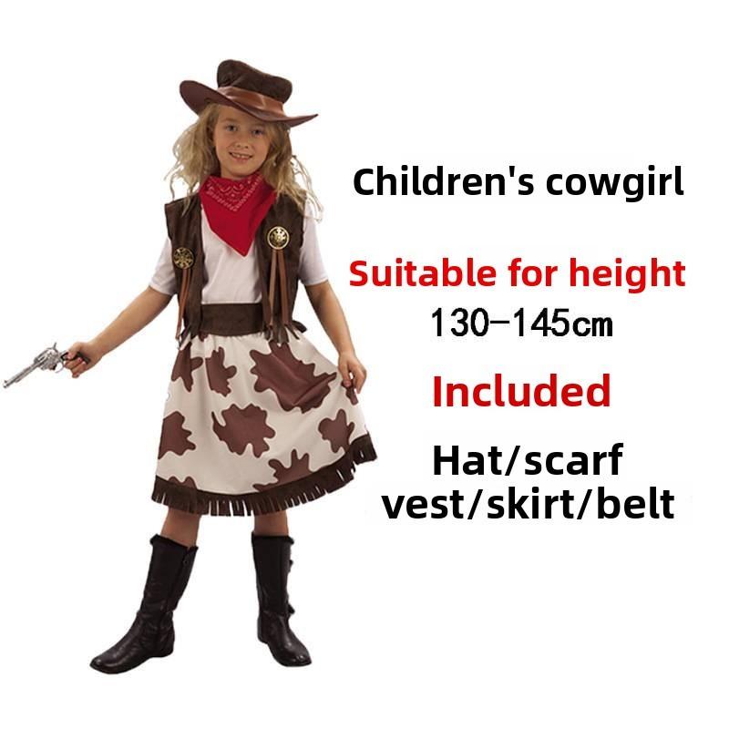 Stylish Western Cowboy Costume For Adults And Kids Perfect For Halloween Parties