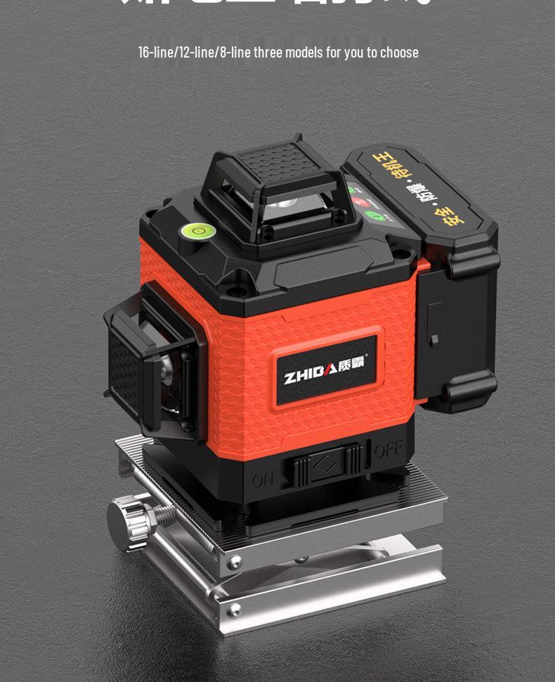 12-Line High Precision Green Laser Level - Outdoor Auto-Leveling with Strong Infrared Light