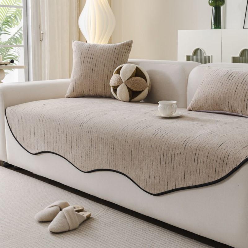 

Funda Sofas Carpet Sofa Covers Mat Sectional Couch Furry Non Slip Chenille Sofa Slipcover Irregularity Cushion Carpet 90x90