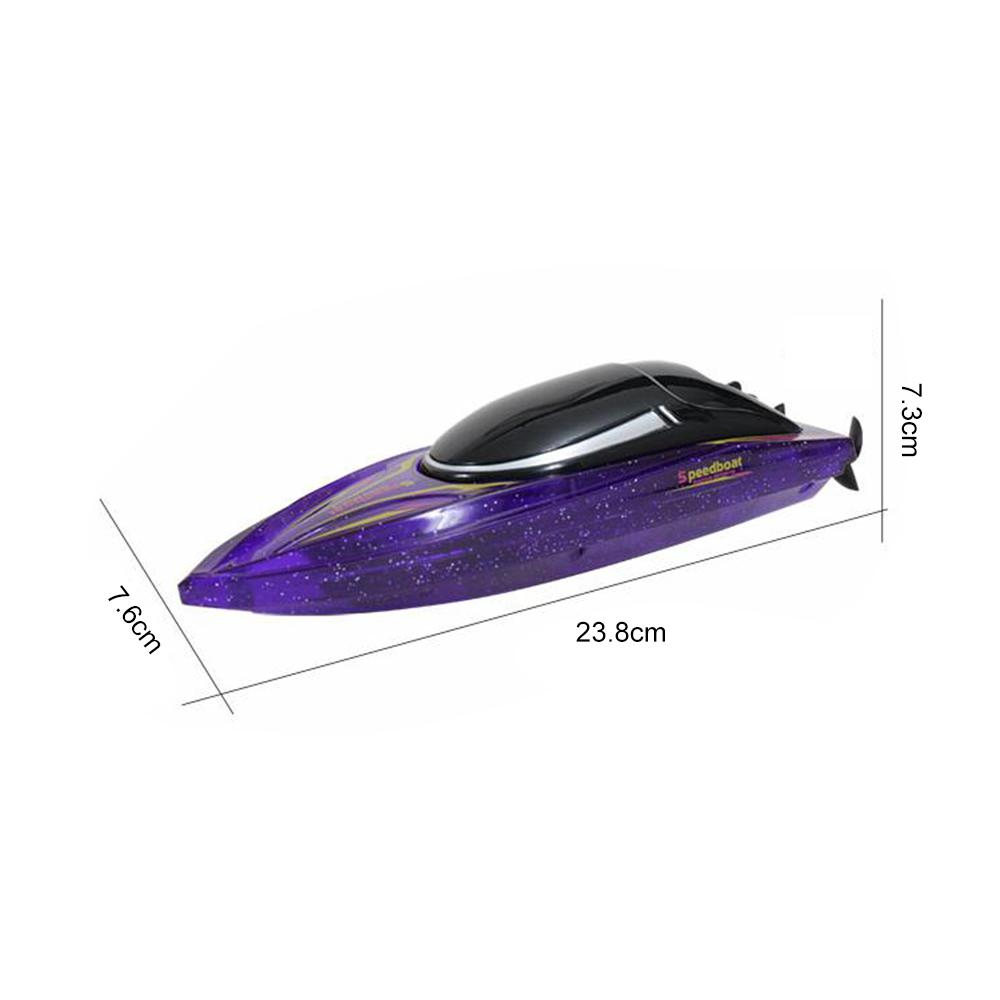 Remote Control Boat for Adults & Kids 2.4GHz High Speed Remote Control Speedboat for Pool and Lake, Electric Boat Toy with LED Light