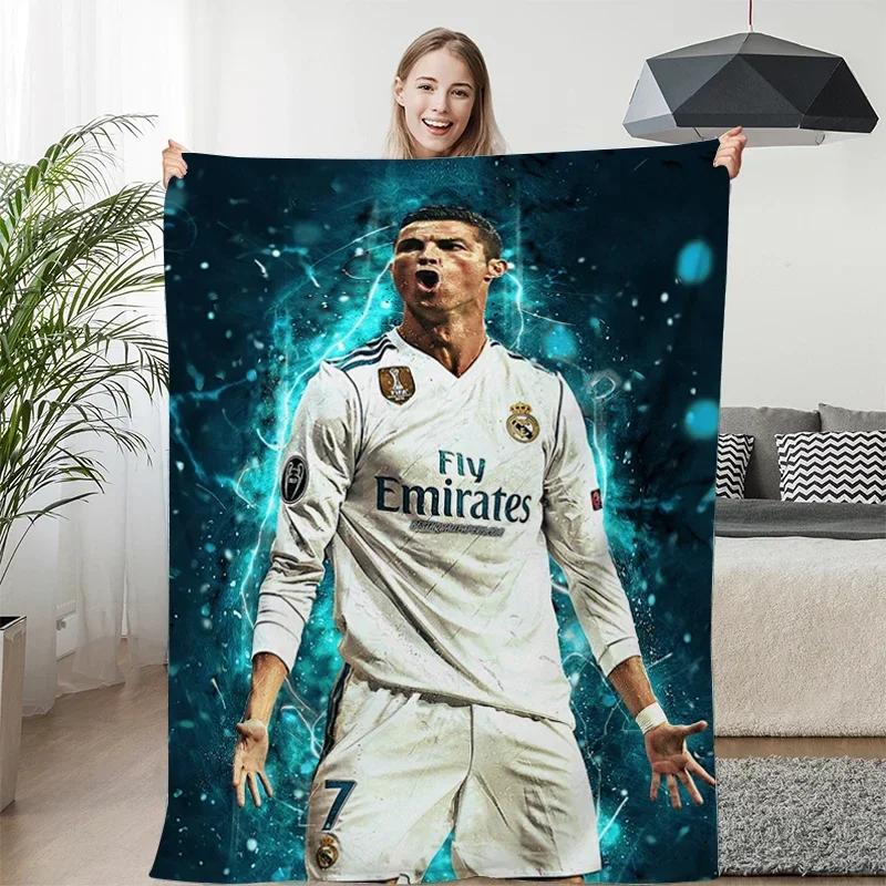 

Fleece Blanket Sofa Winter Warm C-Cristiano Ronaldo Knee Bed Camping Flannel Fluffy Soft Blankets King Size Microfiber Bedding 75x90cm