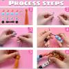 Silicone Beads Kit with Tassel Silicone Beads DIY Necklace Keychain Making Set