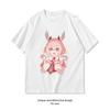 Linnea Excited Genshin Impact Tshirt Woman Man Summer Cotton Graphic T Shirts Adult Streetwear Camisetas Tops Oneck S3xl