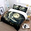 Mystical Owl In Moonlit Forest Bedding Duvet Cover Set  (1*Duvet Cover 2*Pillowcases, Without Duvet Insert)