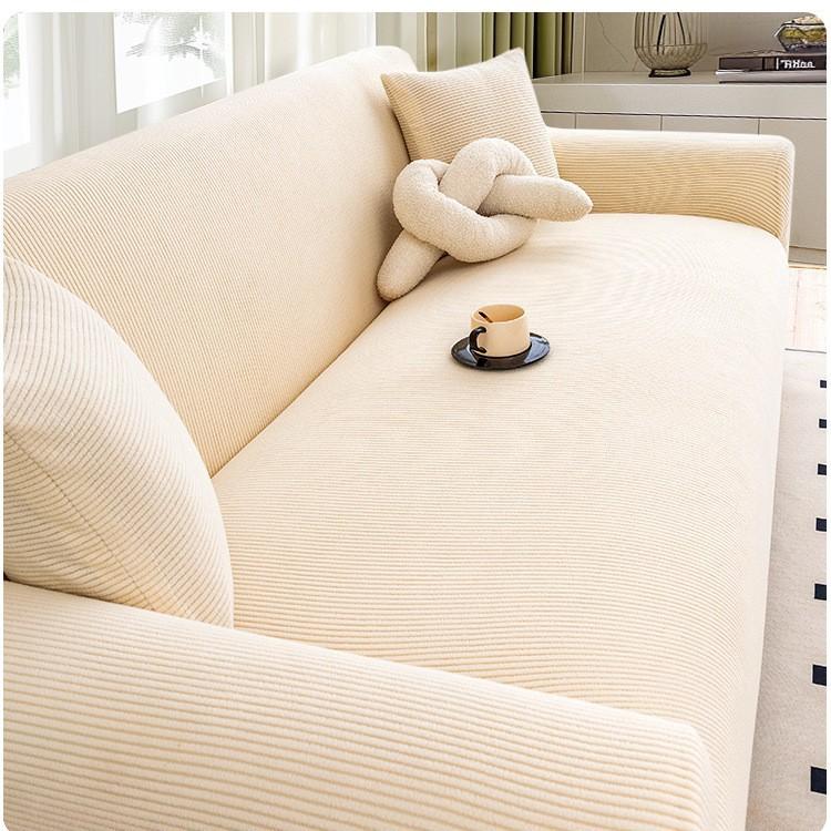 Corduroy Sofa Cover All Inclusive New All Season Anti Cat Scratch Protective Cover