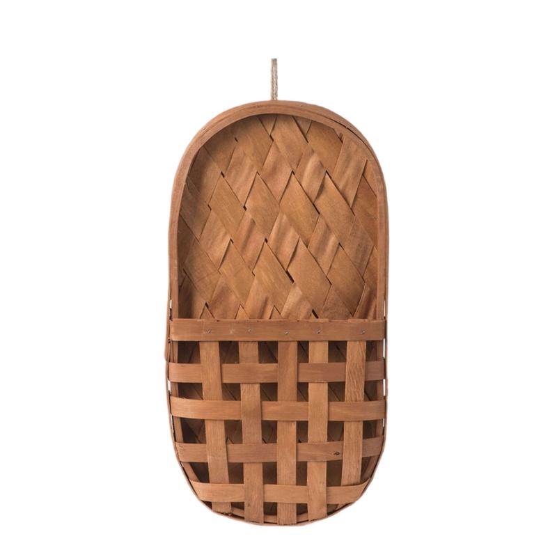

Hanging Woven Flower Planter Holder Handwoven Artificial Plant Basket for Home and Office Decors Natural Aesthetic