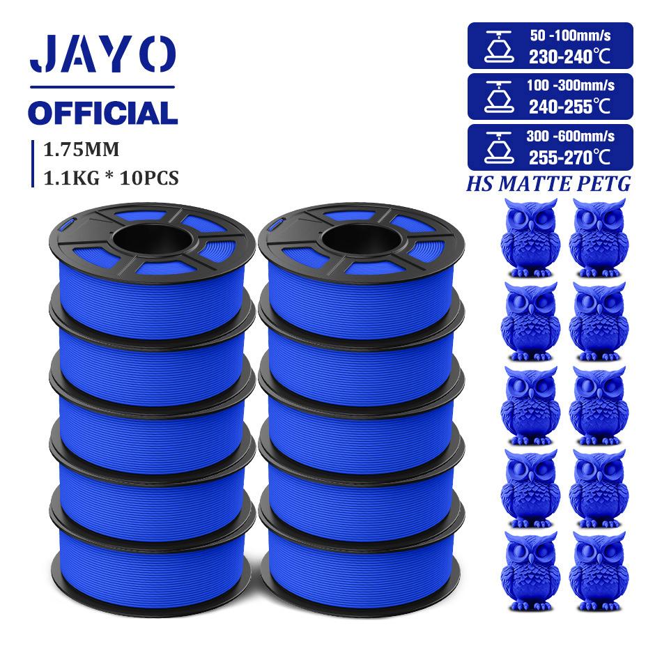 JAYO PETG 3D Filament 1.75mm High Speed Matte PETG 3D Printer Filament High Flow Speedy PETG Filament Fit Most FDM Printers