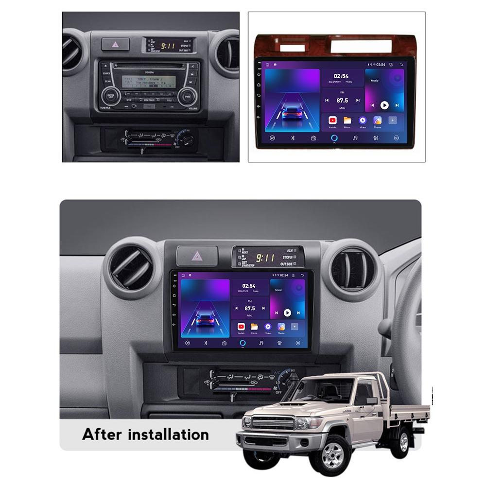 Android Carplay Car Radio For Toyota Land Cruiser LC 70 Series 2007-2020 Multimedia Player Head Unit Stereo GPS Navigation BT WIFI 4+64GB