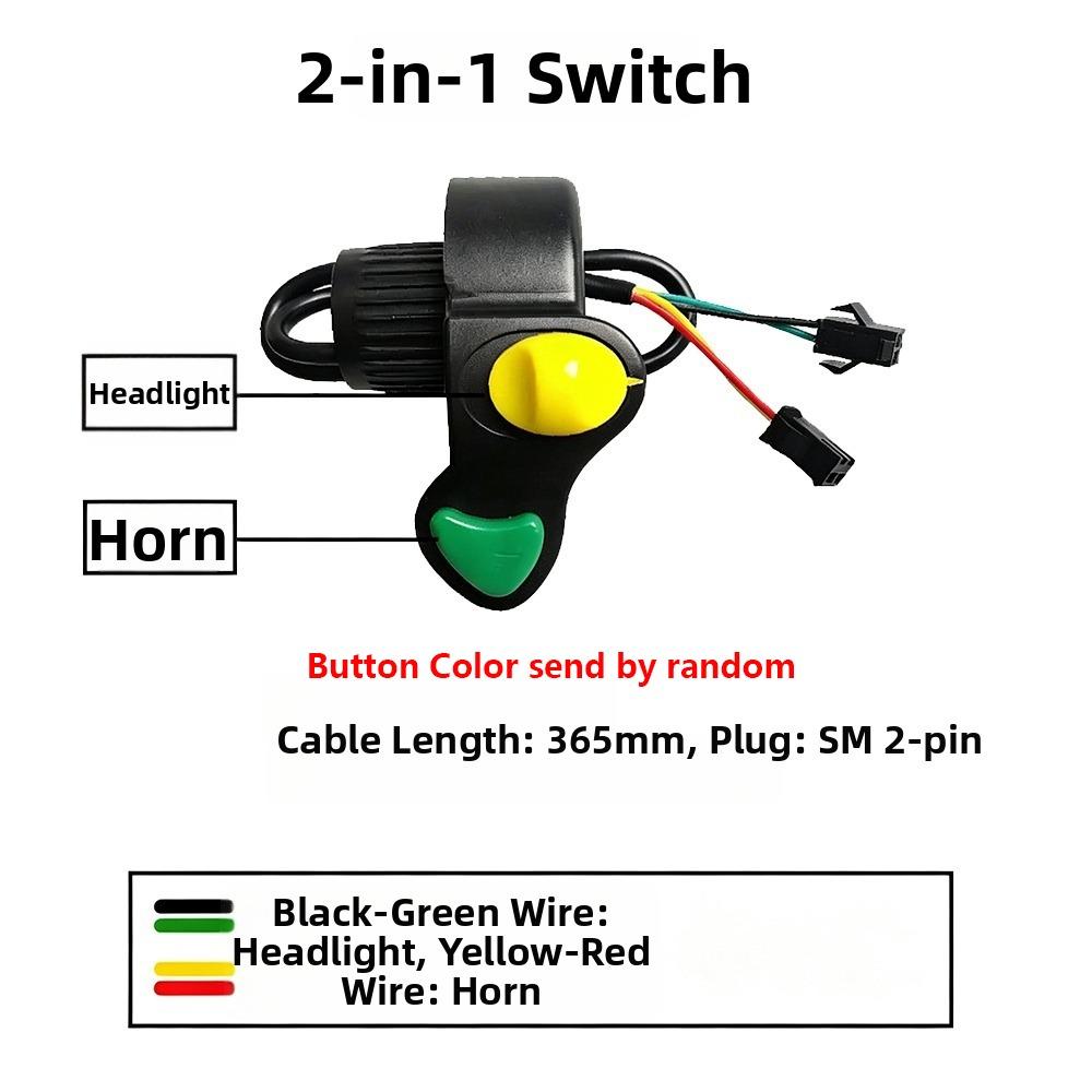 Multistyles Reverse Horn Dual Flashing Headlights  Electric Vehicle Switch Accessories