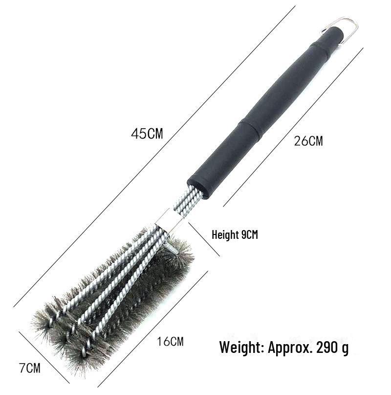 

Щетка для чистки гриля и духовки из нержавеющей стали с тремя головками