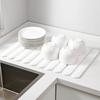 Diatomite Dish Drying Mat Quick Dry Kitchen Drying Pad Bath Mat Cup Drain Pad  Vegetable