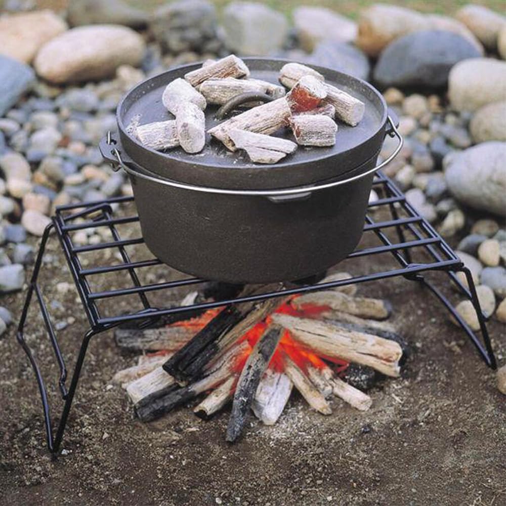 CAPTAIN STAG Dutch Oven Beginner Set 25cm Capacity 4L Cast Iron 6 Piece Set M-5541