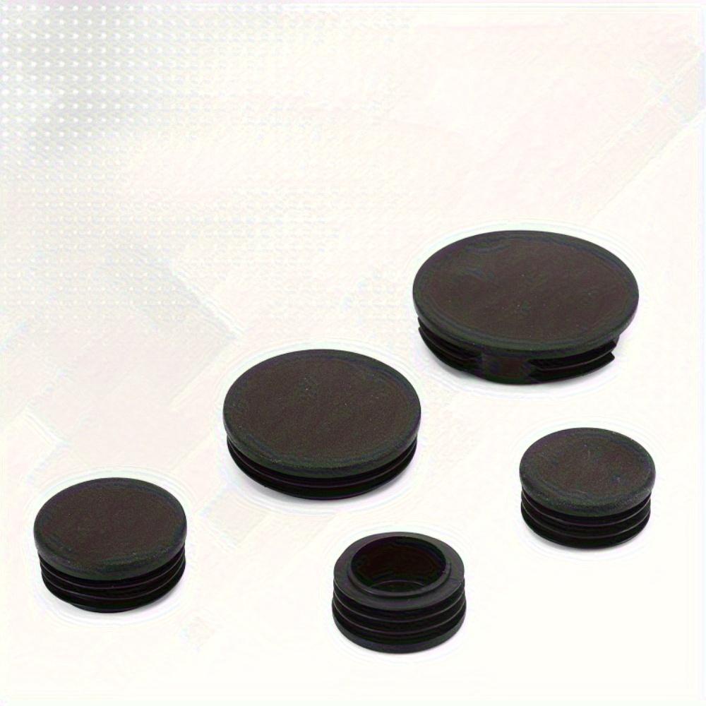 5pcs Circular Rubber Pipe Plug, Blade Type Plug, Furniture Iron Pipe Plastic Hole Plug