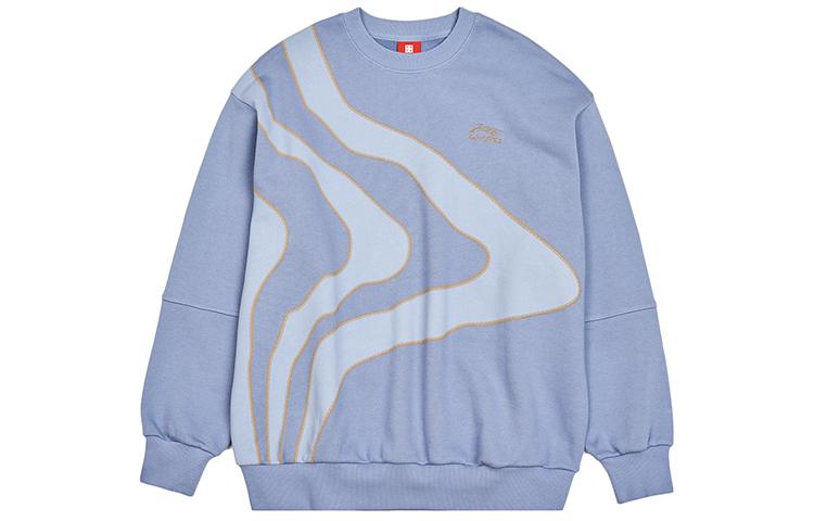 Li Ning Sweatshirts Men s Hometown Blue Crew Neck Moderate Regular AWDR165-2 XL