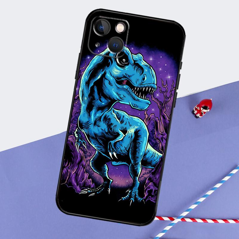 T Rex Dinosaur Tyrannosaurus Phone Case For iPhone 16 Pro Max 11 13 14 15 Pro Max 12 Mini XR 16 15 Plus 16e Back Cover