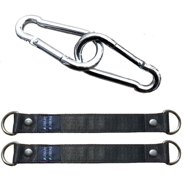 Indoor Children's Swing Set with Large Curved Seat, Hammock Swing Accessories, Hooks, and Connecting Straps