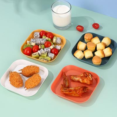 Kitchen Plastic Food Sauce Dish Small Vinegar Taste Board Snack Plates  Household Fruit Plate1