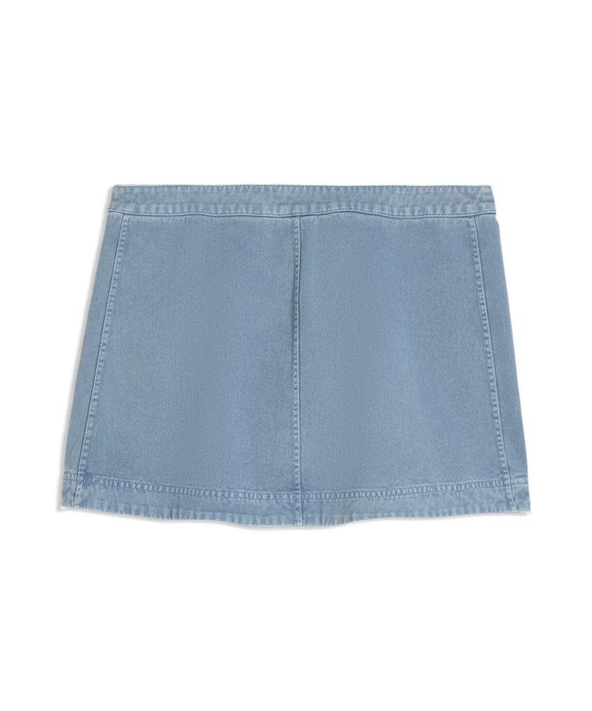 Puma X Rosé Archive Washed Twill Skirt - Cool Blue / 636679-34