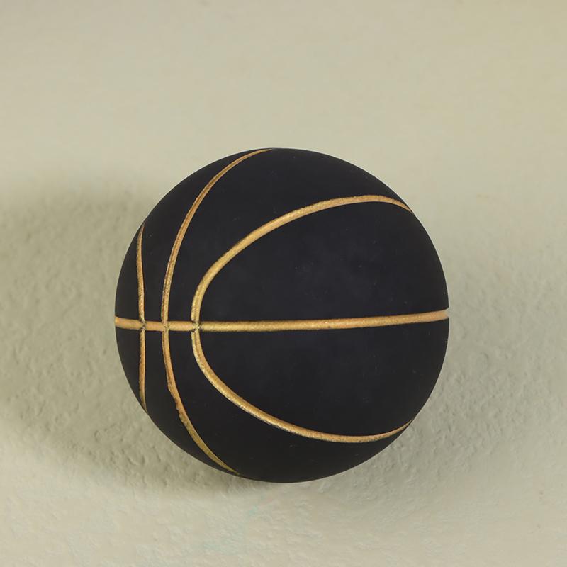 6Cm High Elastic Mini Rubber Basketball Decompression Hollow Elastic Ball Children'S Toy Outdoor Sports Beach Mini Basketball