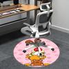 Garfield,Odie Chair mat Round Rug Office carpet, Machine Washable, Non slip, Suitable for Living Rooms, Bedrooms