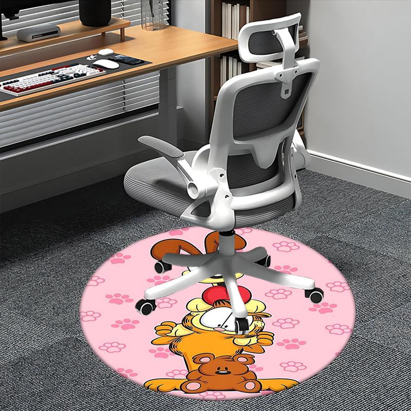 

Garfield,Odie Chair mat Round Rug Office carpet, Non slip, Suitable for Living Rooms, Bedrooms,Decor1205787a 80cm by 80cm