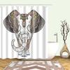 Cartoon Animals Cat Bird Giraffe Shower Curtains Bathroom Curtains Waterproof Polyester Bath Screen Curtain with 12 Hooks