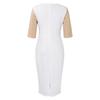 Spring Fashion Plus Size Women's Dress with Spliced Package Hip Design and Five-Quarter Sleeves, for a Stylish Look