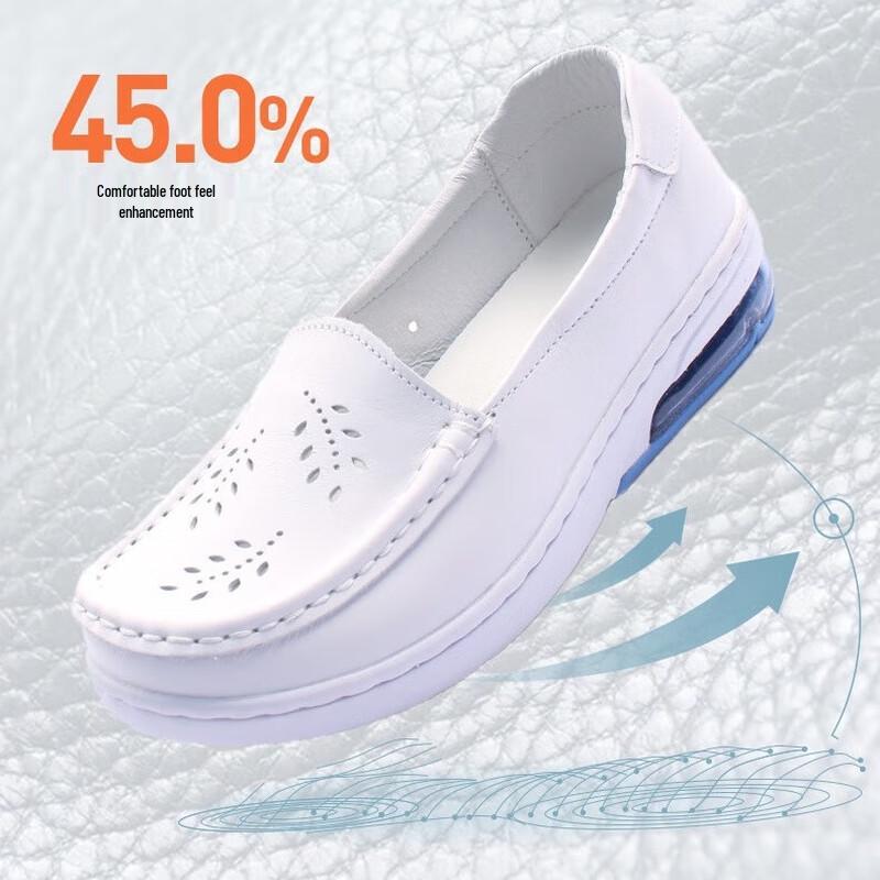 Bo Zong Women's Comfort Leather Nurse Shoes