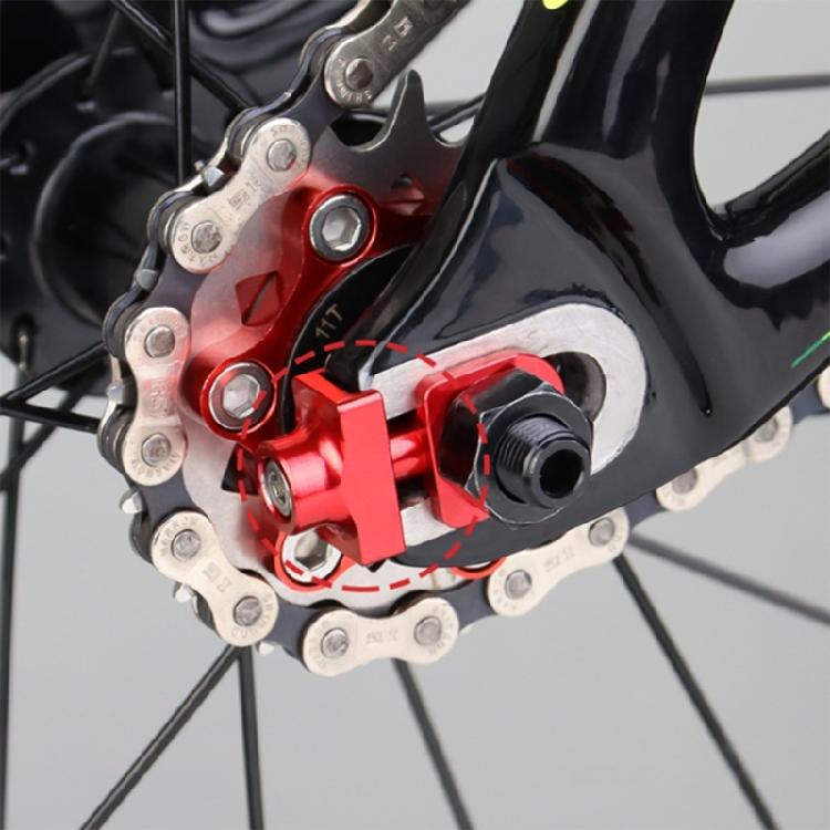 Napinacz Łańcucha Rowerowego Ze Stopu Aluminium Regulator Łańcucha Rowerowego Zapięcie Łańcucha Regulator Łańcucha do Rowerów Jednobiegowych
