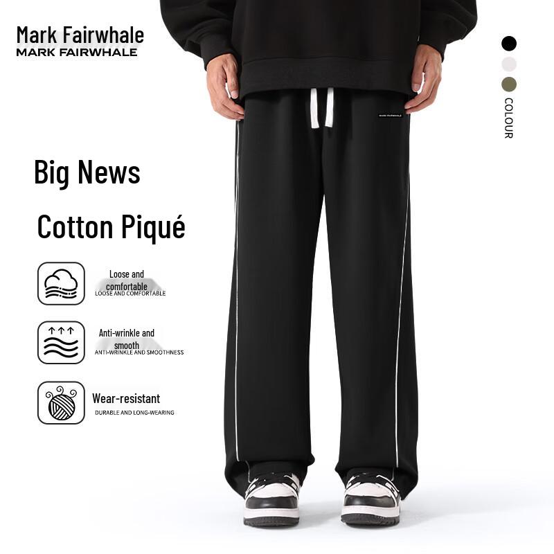 Mark Fairwhale Herren Schwergewichtige Jogginghose mit geradem Bein