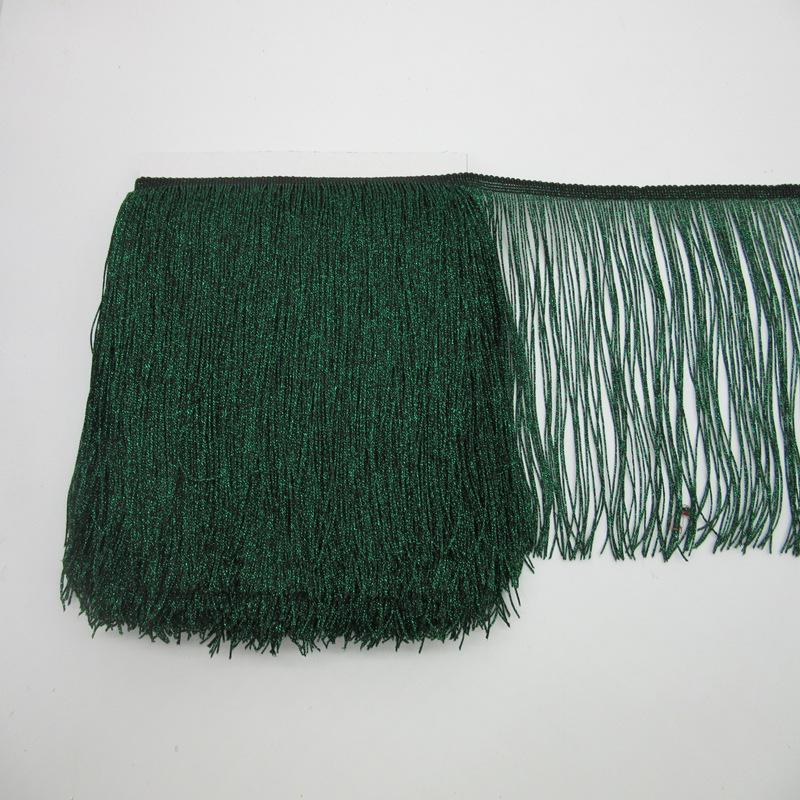 20Cm Gold Nylon Row Beard Latin Dance Dress Decorative Diy Dress Fringed Lace Clothing Accessories