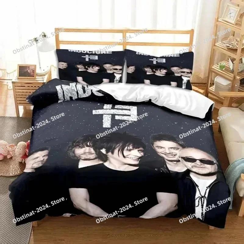Set Biancheria da Letto con Stampa 3D Logo Roccia Indocina Matrimoniale Singolo King Copripiumino Piumone Federa Bambini Bambine Adulti Camera da Letto