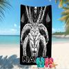 Customizable personalized beach towels Baphomet themed designs.Suitable for the beach, yoga, sports;ideal as beach accessories