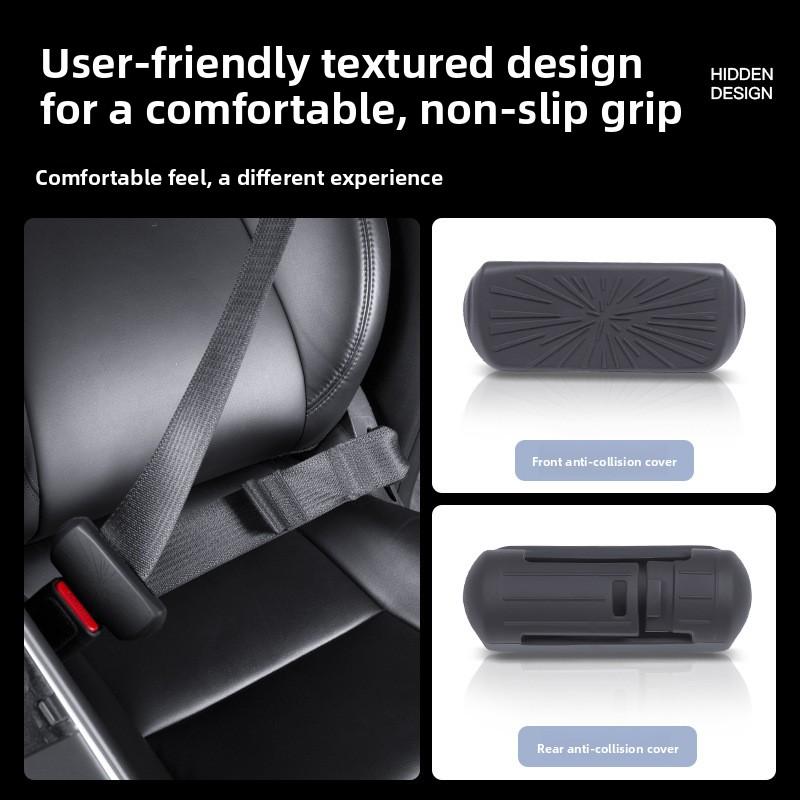 Car Sticker For Tesla Model 3 Y Juniper Highland 2025 2026 Updated Seat Belt Collision Protection Car Modification Cover Car Acc