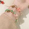 Geometric Summer Pink And Green Peace Knot Bracelet With Appeal Vintage