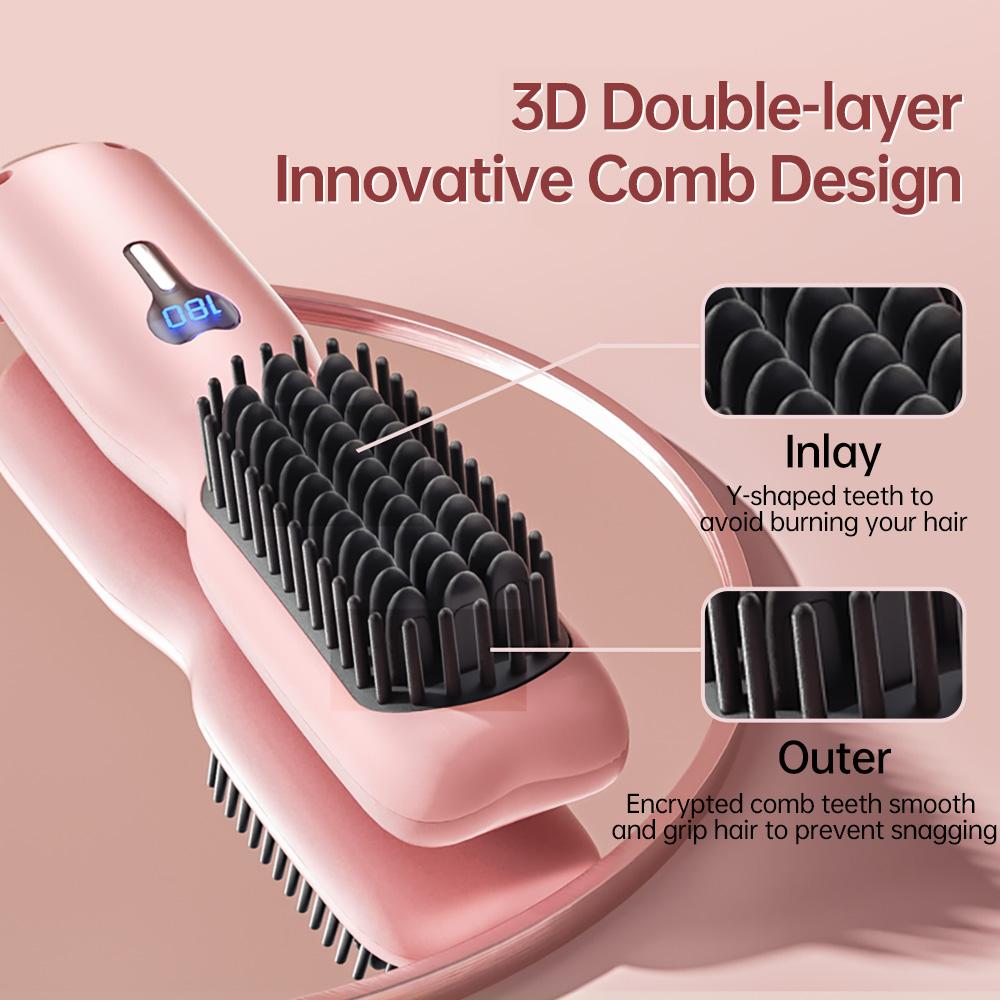 Hair Straightener Electric Combs Multifunctional Straight Comb Professional Negative Ion Anti-Scalding Hair Styling