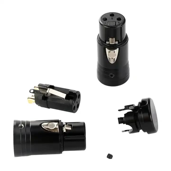 ALL 4 PRO 25 50 100 CM 3-Pin Plated Right Angle XLR MaleFemale Connector Plug for Audio (25CM)