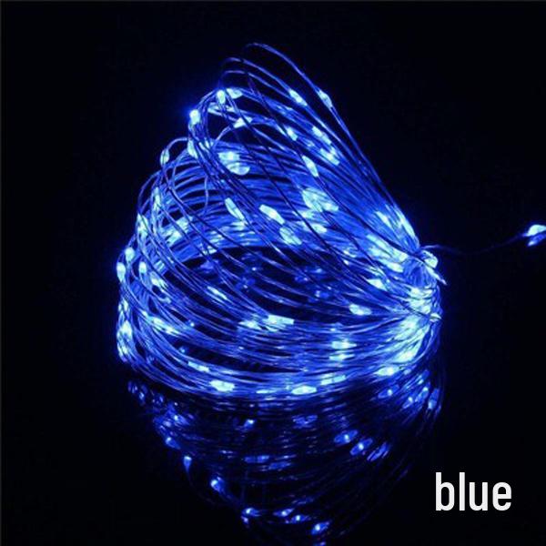 LED Copper Wire String Lights with Bubble Ball Decorations - 3AA Battery Powered for Christmas and Holiday Displays, Flashing Fairy Lights.