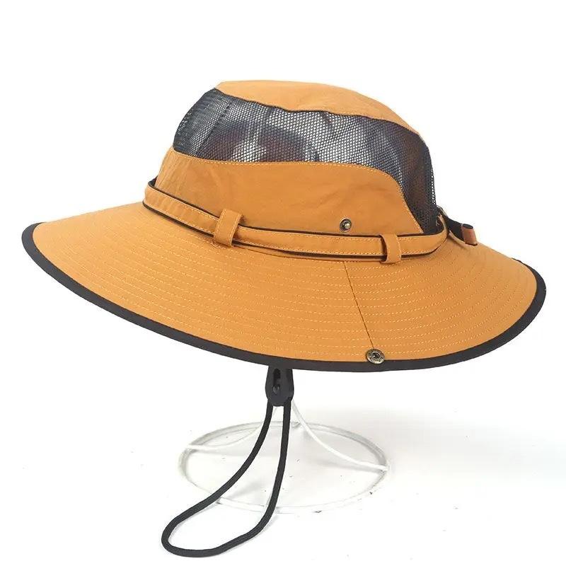 Bucket Hat Women's Summer Sun Protection Quick-drying Breathable Sun Hat Outdoor UV Protection Camping Fishing Mountaineering Hat Male Tide