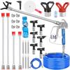 High-Pressure Airless Sprayer Kit: Nozzle, Duckbill Seat, Pipe, Spray Gun Filter, Extension Rod.