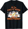 Retro Are You Fall O Ween Directions Teacher Halloween Ghost Unisex T-Shirt